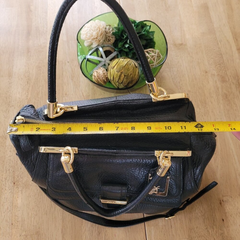 Coach Madison Pinnacle Pebbled Leather Lily Satchel | Legacy Collection | Black - Picture 9 of 10